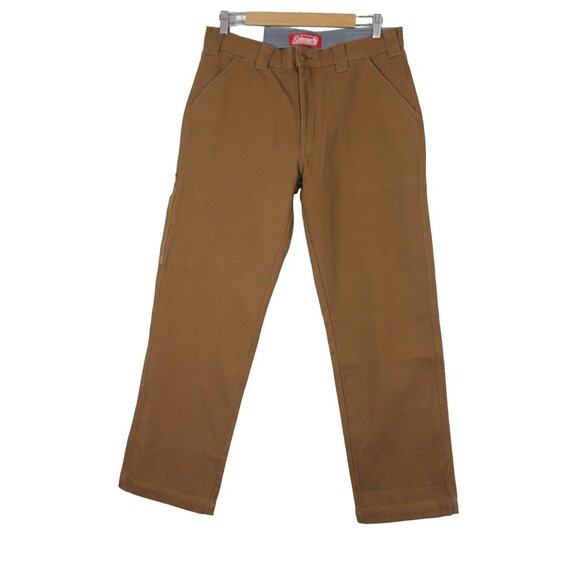 Coleman‎ men's stretch canvas tear resistant fleece lined outdoor pants - Picture 1 of 10
